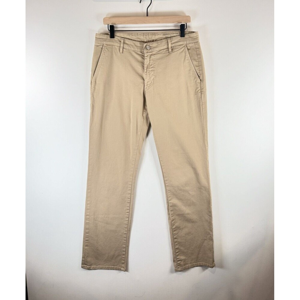 AG Supply Pants Standard Issue Khaki Straight Leg Essential Stretch Twill 32x30